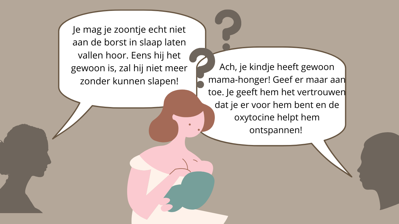 in slaap borsten